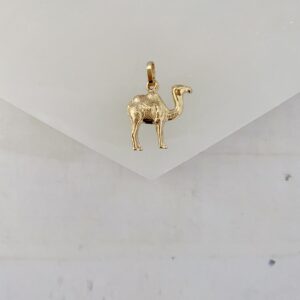 Vintage 14k Gold Detailed Camel Charm