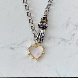 Nicola Hand and Heart Talisman Necklace - Image 2